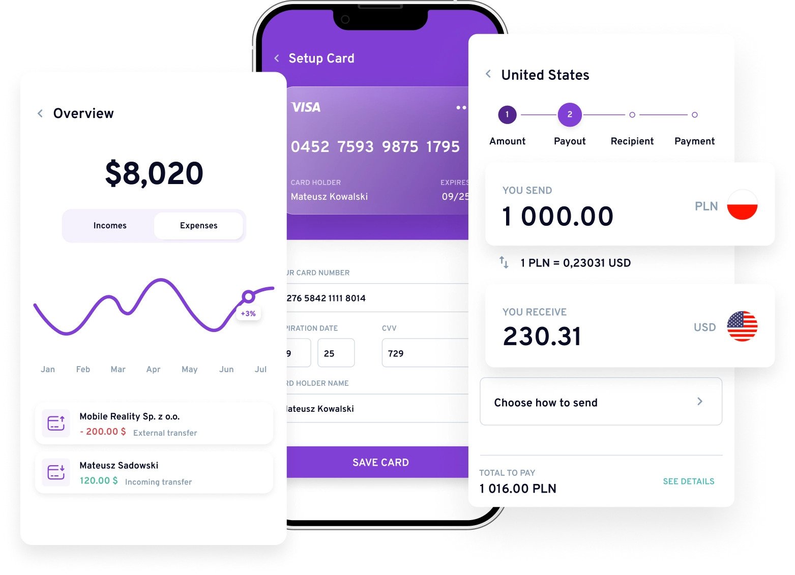 Money Transfer mobile cross platform application