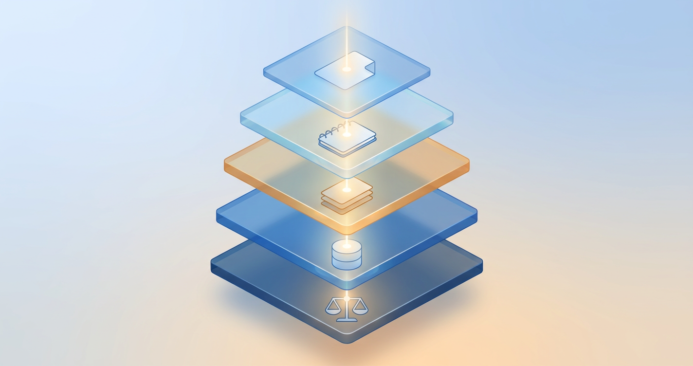 Five layers of context in context engineering: instructions, memory, task state, data, decisions