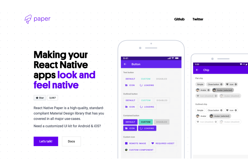 PAPER top react native tools