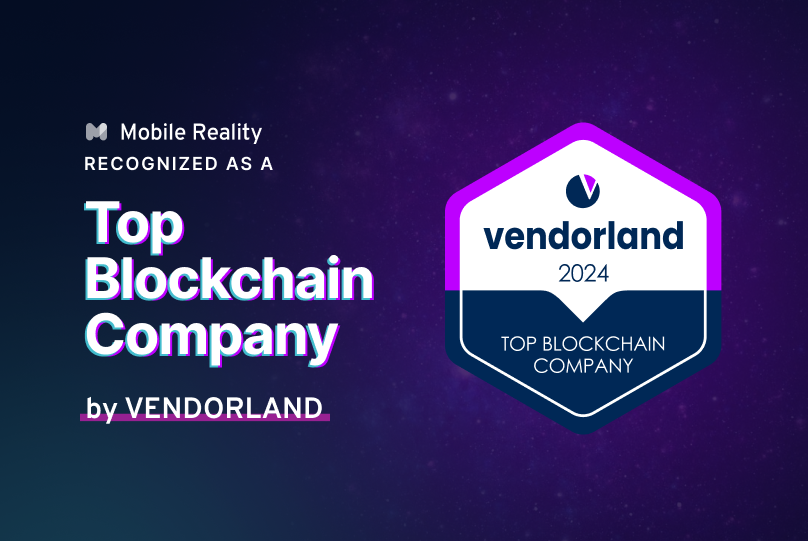 Mobile Reality has been recognized as a top blockchain company for June 2024 by Vendorland, highlighting our commitment to innovative blockchain solutions.