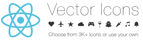 React Natice Vector icons banner