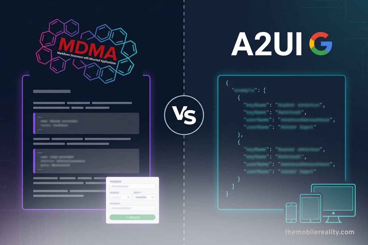 Cut AI UI token costs by 16% using MDMA’s Markdown vs Google A2UI JSON. Gain audit trails, PII redaction, approval gates, and better model reasoning.